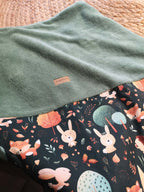 Couverture bébé en éponge de bambou - motif Woodland