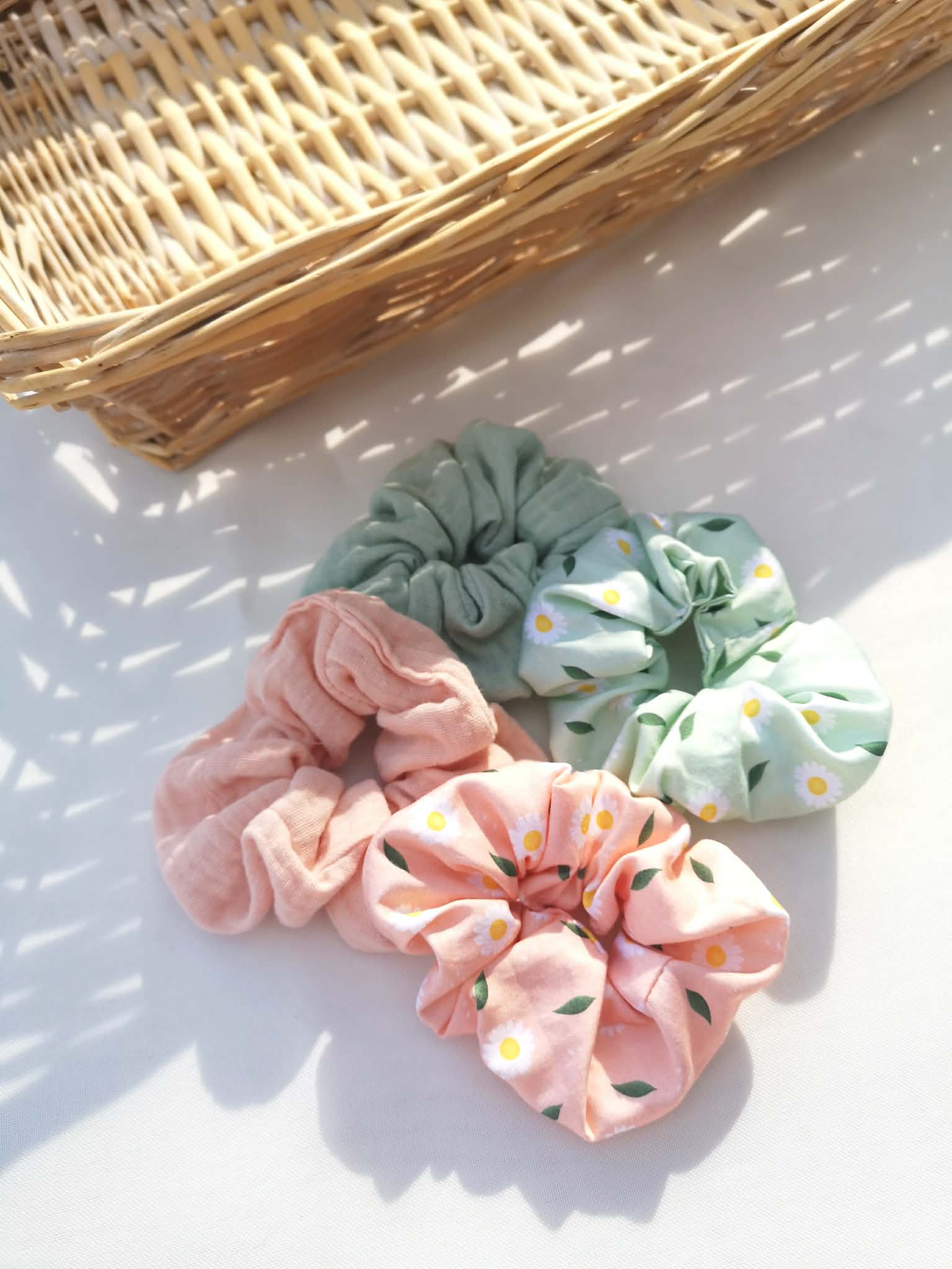 Chouchou fleuri pour fille