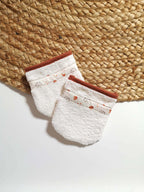 Gants de toilette en coton biologique - Motif Woodland
